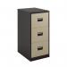 Talos 3 Drawer Filing Cabinet 465x620x1000mm Coffee Cream KF78767 KF78767