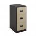 Talos 3 Drawer Filing Cabinet 465x620x1000mm Coffee Cream KF78767 KF78767