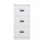 Talos 3 Drawer Filing Cabinet 465x620x1000mm White KF78769 KF78769