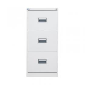 VOW Talos 3 Drawer Filing Cabinet 465x620x1000mm White TCS3FC-WH KF78769
