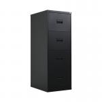 Talos 4 Drawer Filing Cabinet 465x620x1300mm Black KF78770 KF78770