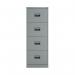 Talos 4 Drawer Filing Cabinet 465x620x1300mm Grey KF78772 KF78772