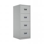 Talos 4 Drawer Filing Cabinet 465x620x1300mm Grey KF78772 KF78772