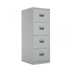 VOW Talos 4 Drawer Filing Cabinet 465x620x1300mm Grey TCS4FC-GR KF78772