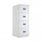 Talos 4 Drawer Filing Cabinet 465x620x1300mm White KF78773 KF78773