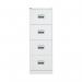 Talos 4 Drawer Filing Cabinet 465x620x1300mm White KF78773 KF78773