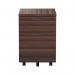 Jemini 2 Drawer Mobile Pedestal 404x500x595mm Walnut KF78942 KF78942