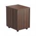 Jemini 2 Drawer Mobile Pedestal 404x500x595mm Walnut KF78942 KF78942