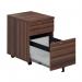 Jemini 2 Drawer Mobile Pedestal 404x500x595mm Walnut KF78942 KF78942