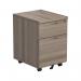 Jemini 2 Drawer Mobile Pedestal 404x500x595mm Grey Oak KF78943 KF78943