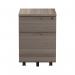 Jemini 2 Drawer Mobile Pedestal 404x500x595mm Grey Oak KF78943 KF78943