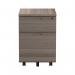 Jemini 2 Drawer Mobile Pedestal 404x500x595mm Grey Oak KF78943 KF78943