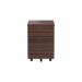 Jemini 3 Drawer Mobile Pedestal 400x500x595mm Walnut KF78944 KF78944