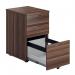 Jemini 3 Drawer Tall Mobile Pedestal 404x500x690mm Walnut KF78946 KF78946