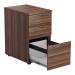 Jemini 3 Drawer Desk High Pedestal 404x600x730mm Walnut KF78948 KF78948