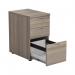 Jemini 3 Drawer Desk High Pedestal 404x600x730mm Grey Oak KF78949 KF78949