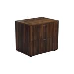 Jemini 2 Drawer Desk Side Filing Cabinet 800x600x730mm Walnut KF78952 KF78952