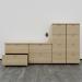 Jemini 2 Drawer Desk Side Filing Cabinet 800x600x730mm Grey Oak KF78953 KF78953