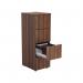 Jemini 4 Drawer Filing Cabinet 464x600x1365mm Walnut KF78954 KF78954