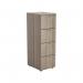 Jemini 4 Drawer Filing Cabinet 464x600x1365mm Grey Oak KF78955 KF78955