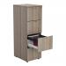Jemini 4 Drawer Filing Cabinet 464x600x1365mm Grey Oak KF78955 KF78955