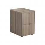 Jemini 2 Drawer Filing Cabinet 464x600x710mm Grey Oak KF78957 KF78957