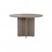 Jemini Round Meeting Table 1100x1100x730mm Grey Oak KF78959 KF78959