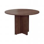 Jemini Round Meeting Table 1100x1100x730mm Walnut KF78960 KF78960