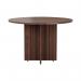 Jemini Round Meeting Table 1100x1100x730mm Walnut KF78960 KF78960