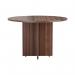 Jemini Round Meeting Table 1100x1100x730mm Walnut KF78960 KF78960