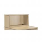 Jemini Reception Modular Straight Riser Unit 800x315x400mm Maple KF78972 KF78972