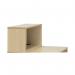 Jemini Reception Modular Straight Riser Unit 800x315x400mm Maple KF78972 KF78972