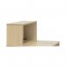 Jemini Reception Modular Straight Riser Unit 800x315x400mm Maple KF78972 KF78972