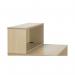 Jemini Reception Modular Straight Riser Unit 1200x315x400mm Maple KF78973 KF78973