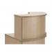 Jemini Reception Modular Corner Riser Unit 800x800x400mm Maple KF78975 KF78975