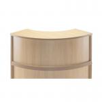 Jemini Reception Modular Corner Riser Unit 800x800x400mm Maple KF78975 KF78975