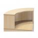 Jemini Reception Modular Corner Riser Unit 800x800x400mm Maple KF78975 KF78975