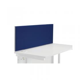 Jemini Straight Desk Mounted Screen 1200x25x400mm Blue KF78978 KF78978