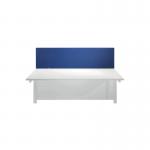 Jemini Straight Desk Mounted Screen 1600x25x400mm Blue KF78981 KF78981