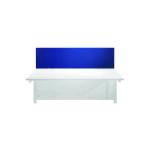 Jemini Straight Mounted Desk Screen 1600x25x400mm Blue KF78981 KF78981