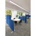 Jemini Floor Standing Screen 1200x25x1600mm Blue KF78991 KF78991