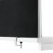 Jemini Straight Desk Mounted Screen 1200x25x400mm Black KF78998 KF78998