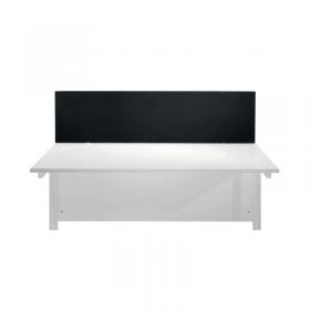 VOW Jemini Straight Desk Mounted Screen 1200x25x400mm Black KF78998 KF78998