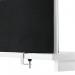 Jemini Straight Desk Mounted Screen 1200x25x400mm Black KF78998 KF78998