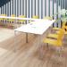 Jemini Rectangular Multipurpose Table 1800x800x730mm White KF79029 KF79029