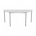 Jemini Semi Circular Multipurpose Table 1600x800x730mm White KF79033 KF79033