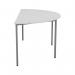 Jemini Semi Circular Multipurpose Table 1600x800x730mm White KF79033 KF79033