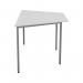 Jemini Trapezoidal Multipurpose Table 1600x800x730mm White KF79036 KF79036