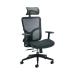 Arista Axis High Back Task Chair with Built In Headrest 670x670x430mm Black KF79131