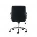 Jemini Amalfi Meeting Chair 630x630x885-980mm Leather Look Black KF79135 KF79135